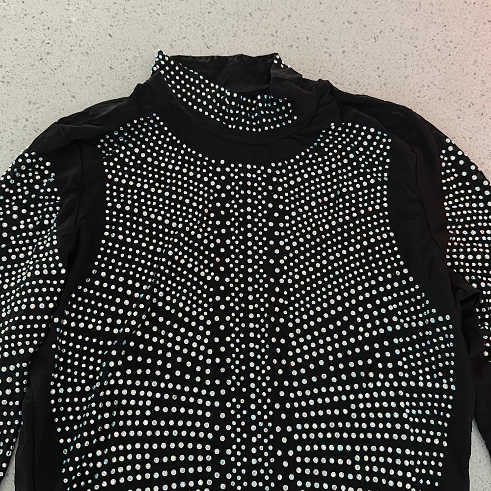 DIAMOND MESH BODYSUIT - Picture 3 of 5